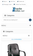 How tradenote.net looks like on a mobile device such as an iPhone.