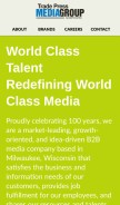 How tradepress.com looks like on a mobile device such as an iPhone.
