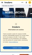 How tradera.com looks like on a mobile device such as an iPhone.