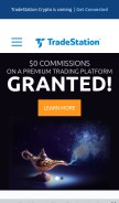 How tradestation.com looks like on a mobile device such as an iPhone.