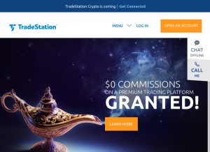 How tradestation.com looks like on a tablet such as an iPad.