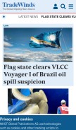 How tradewindsnews.com looks like on a mobile device such as an iPhone.
