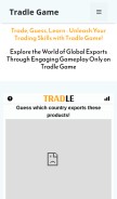 How tradlegame.com looks like on a mobile device such as an iPhone.