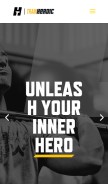 How trainheroic.com looks like on a mobile device such as an iPhone.