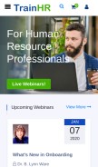 How trainhr.com looks like on a mobile device such as an iPhone.