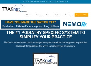 How traknetsolutions.com looks like on a tablet such as an iPad.