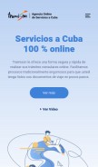 How tramison.com looks like on a mobile device such as an iPhone.