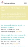 How tranhoanggiahuy.net looks like on a mobile device such as an iPhone.