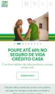 How tranquilidade.pt looks like on a mobile device such as an iPhone.