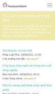 How tranquocthanh.net looks like on a mobile device such as an iPhone.