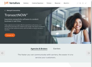 How transactnow.com looks like on a tablet such as an iPad.