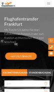 How transfer511.com looks like on a mobile device such as an iPhone.