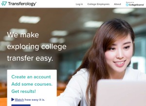 How transferology.com looks like on a tablet such as an iPad.