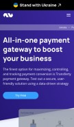How transferty.com looks like on a mobile device such as an iPhone.