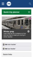 How transitchicago.com looks like on a mobile device such as an iPhone.