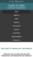 How translateth.is looks like on a mobile device such as an iPhone.