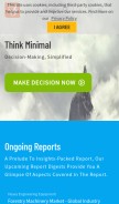 How transparencymarketresearch.com looks like on a mobile device such as an iPhone.