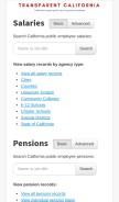 How transparentcalifornia.com looks like on a mobile device such as an iPhone.