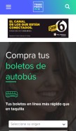 How transportamex.com looks like on a mobile device such as an iPhone.