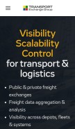 How transportexchangegroup.com looks like on a mobile device such as an iPhone.