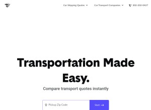 How transportsaver.com looks like on a tablet such as an iPad.