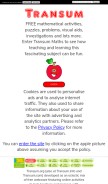 How transum.org looks like on a mobile device such as an iPhone.