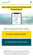 How transunion.com looks like on a mobile device such as an iPhone.