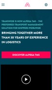 How transwide.com looks like on a mobile device such as an iPhone.