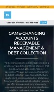 How transworldsystems.com looks like on a mobile device such as an iPhone.
