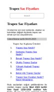 How trapezsacfiyatlari.net looks like on a mobile device such as an iPhone.
