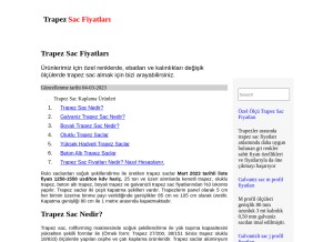 How trapezsacfiyatlari.net looks like on a tablet such as an iPad.