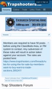 How trapshooters.com looks like on a mobile device such as an iPhone.