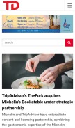How traveldailymedia.com looks like on a mobile device such as an iPhone.