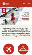 How travelfashiongirl.com looks like on a mobile device such as an iPhone.