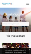 How travelingmom.com looks like on a mobile device such as an iPhone.