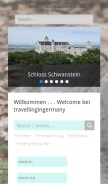 How travellingingermany.com looks like on a mobile device such as an iPhone.