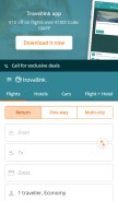 How travellink.com looks like on a mobile device such as an iPhone.