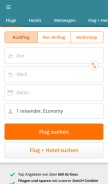 How travellink.de looks like on a mobile device such as an iPhone.