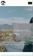 How travelmykashmir.com looks like on a mobile device such as an iPhone.