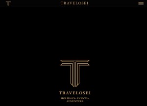How travelosei.com looks like on a tablet such as an iPad.