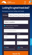 How travelsupermarket.com looks like on a mobile device such as an iPhone.