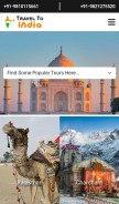 How traveltoindia.org looks like on a mobile device such as an iPhone.