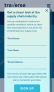How traversesystems.com looks like on a mobile device such as an iPhone.