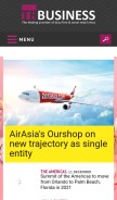 How trbusiness.com looks like on a mobile device such as an iPhone.