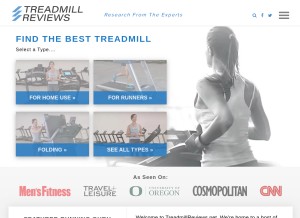 How treadmillreviews.net looks like on a tablet such as an iPad.