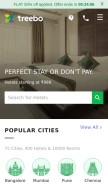 How treebo.com looks like on a mobile device such as an iPhone.