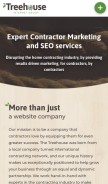 How treehouseinternetgroup.com looks like on a mobile device such as an iPhone.