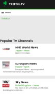 How trefoil.tv looks like on a mobile device such as an iPhone.