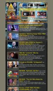 How trekcore.com looks like on a mobile device such as an iPhone.