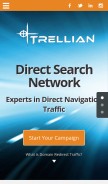 How trellian.com looks like on a mobile device such as an iPhone.